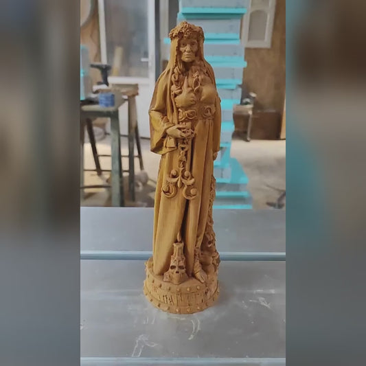 Santa Muerte, Lady of the Dead Wood Statue