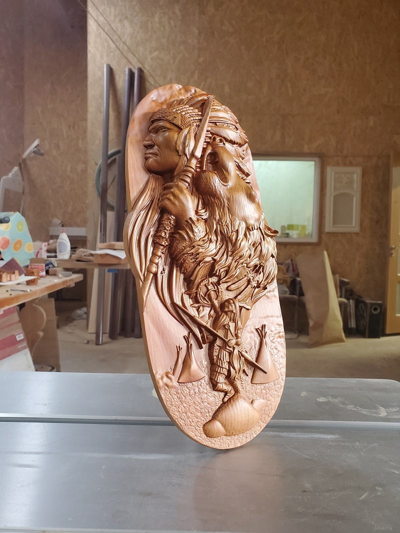Native American Wood Sculpture