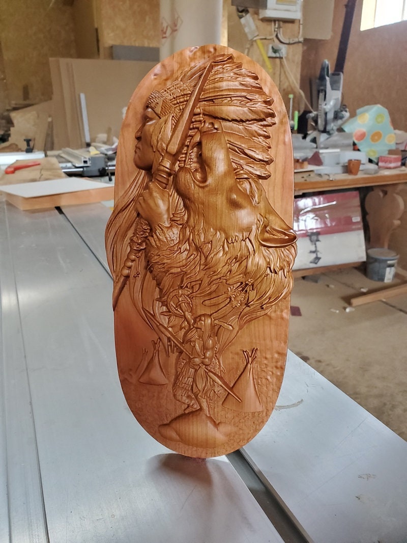 Native American Wood Sculpture