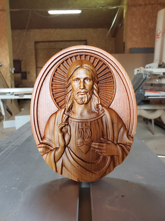 Jesus Wood Sculpture