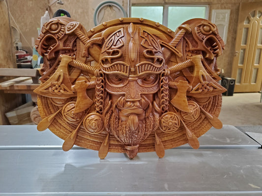 Viking Wood Sculpture