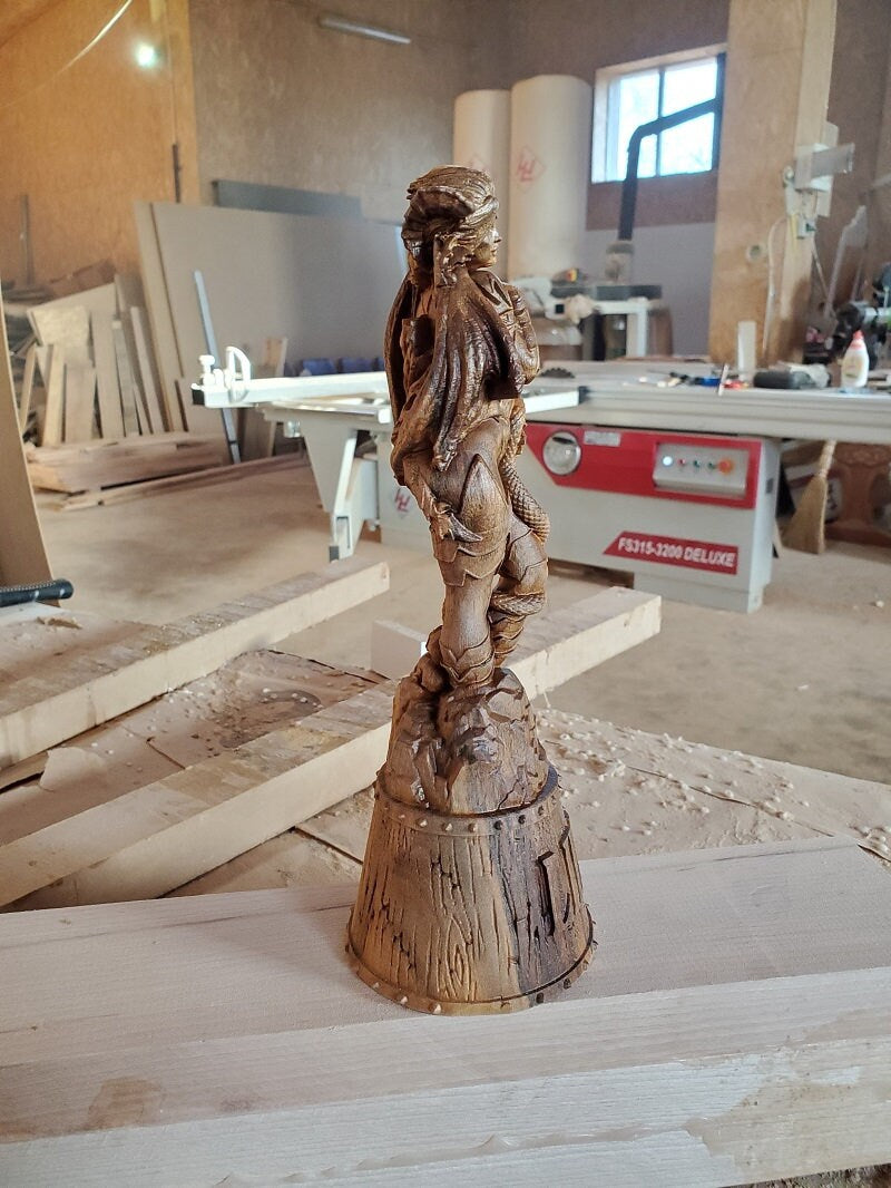 Lilith Wood Statue