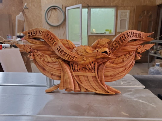 American Eagle Wood Sculpture