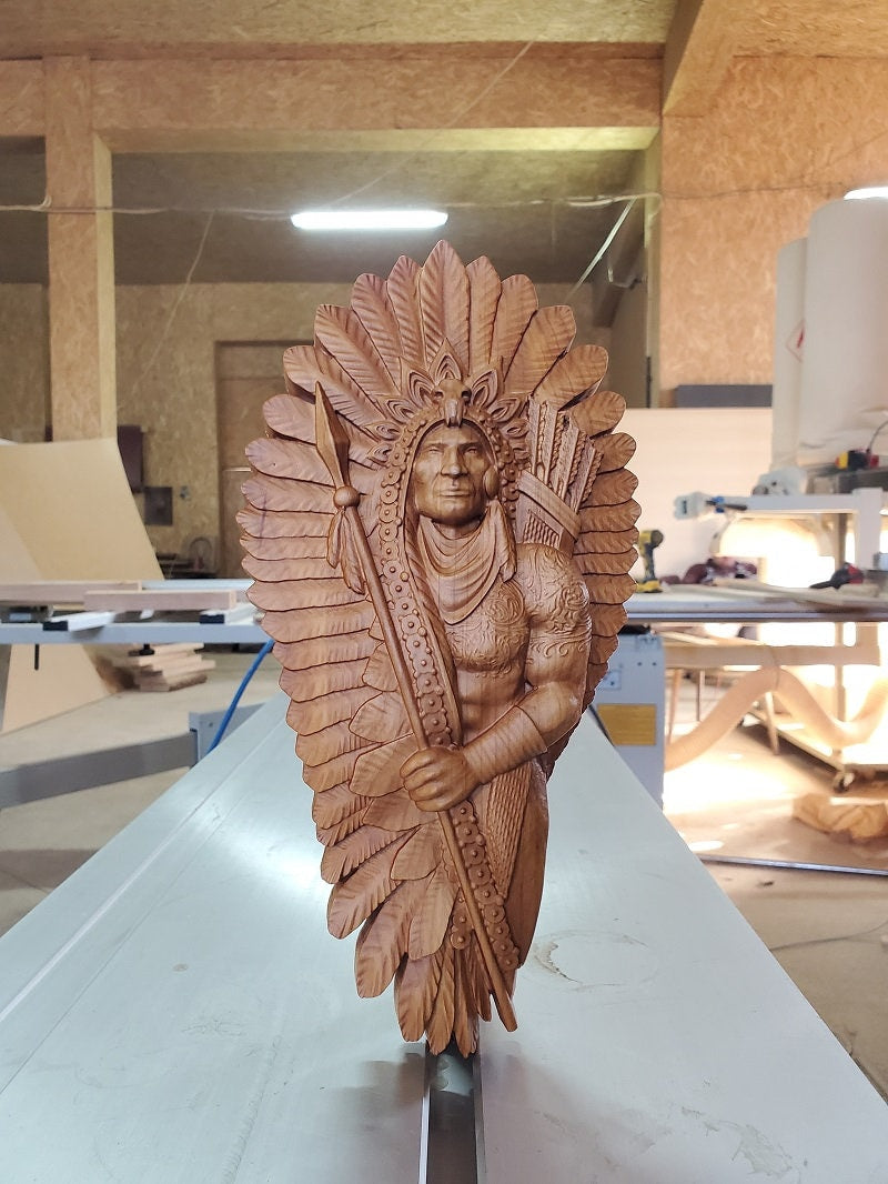 American Native Wood Sculpture