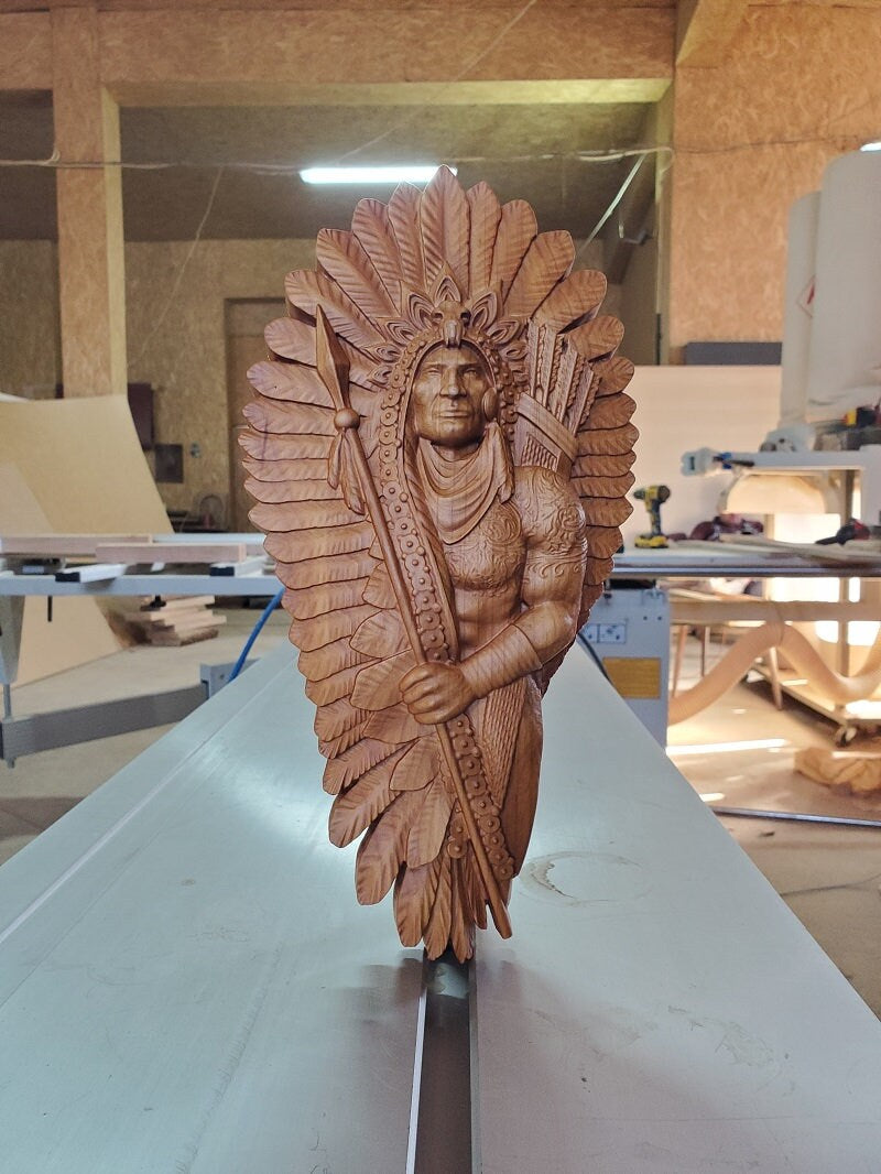 American Native Wood Sculpture