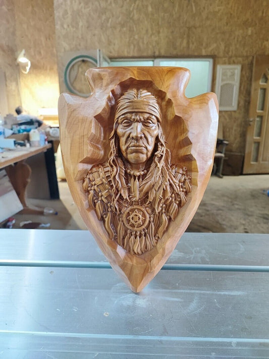 Native American Wood Sculpture