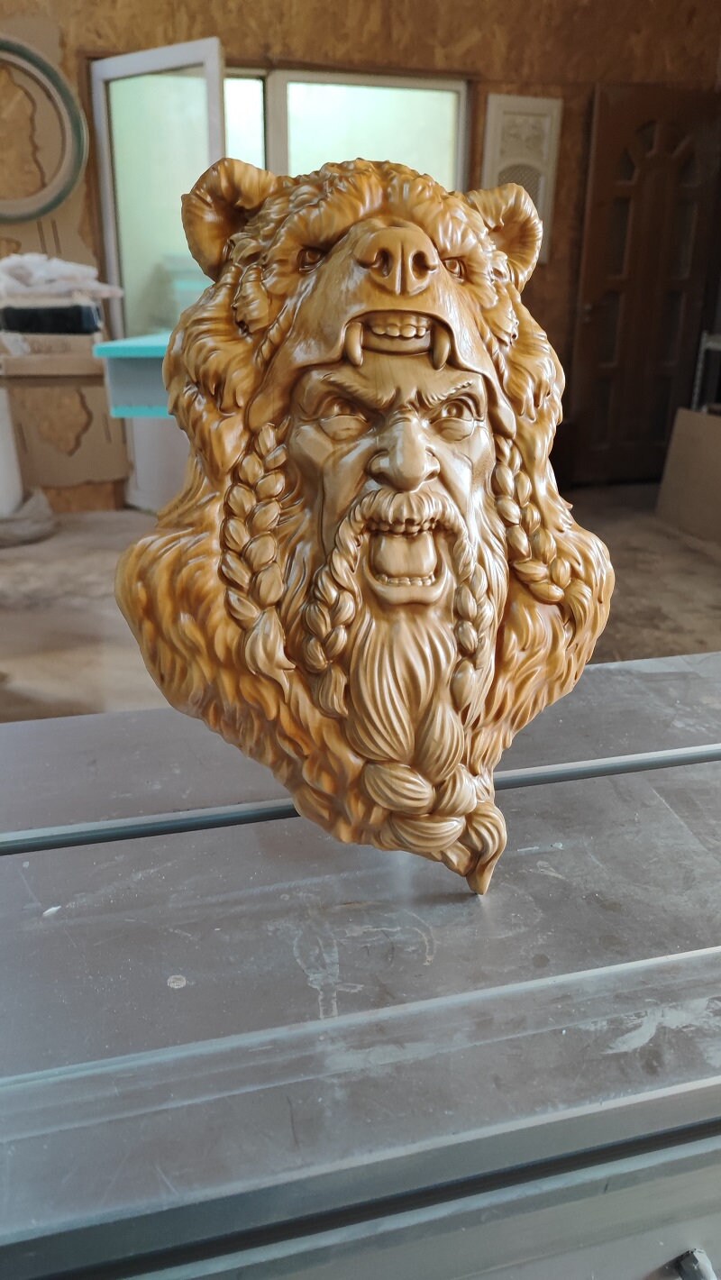 Berserker: Wood Carved Wall & Home Decor