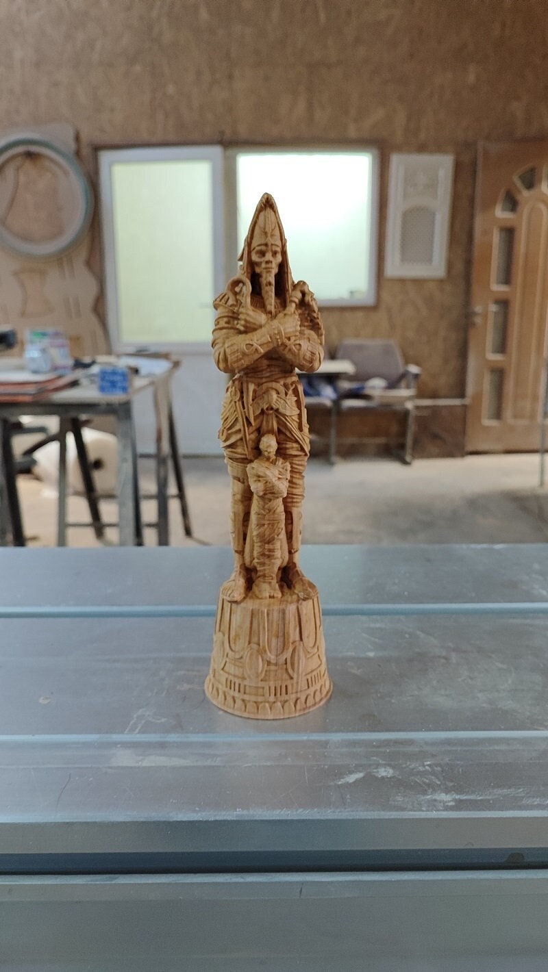 Osiris Wood Statue